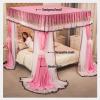 Bed Canopy Household Bedroom Bed Canopy, Luxury Four Season Bed Curtain with Mounting Bracket, for 1.5m/1.8m/2m Single Double Bed, Easy to Assemble (Color : Purple, Size : 180x220x200cm) view 4