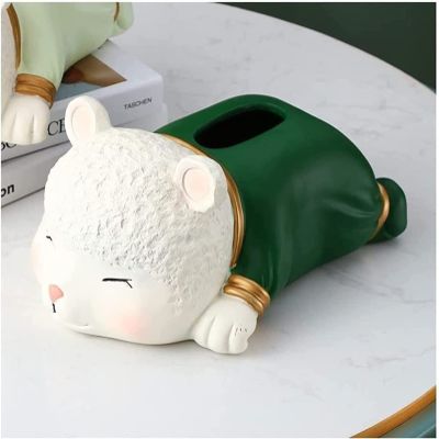 Household Tissue box Tissue box Bobbi Bear Tissue box Cute Animal Tissue box Cover Tissue Paper Storage Box for Home Living Room Office Desktop Decoration Desktop Car Tissue Storage Box Tissue Box
