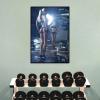 REYTOL Gym Dumbbell Workout Posters Girls Fitness Sports Inspirational Wall Art Sexy Girl Dumbbell Fitness Canvas Painting Gym Home DecorNo Frame view 2