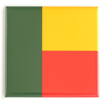 Flag of Benin Fridge Magnet (2.5 x 3.5 inches)