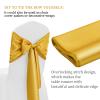 12 Pack Gold Satin Table Runner 12 x 108 Inch Long Premium Table Runners, for Wedding Party Events Decoration, Birthday Parties, Banquets Decorations, Graduations, Engagements view 4