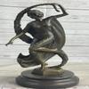 100% Solid Bronze Dancer Showgirl Chorusline Marble Statue Theater Artwork Artwork Deal Gift by Think Bronze view 3