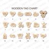 HTF Pack of 10 Personalized Baby Shower Decorations Wood Tealight Candle Holder, Babyshower Gifts, Gender Reveal Favors, Baby Shower Wood Candle Holders (BS-Pink, Light Brown) view 2