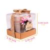 HTF Pack of 10 Personalized Baby Shower Decorations Wood Tealight Candle Holder, Babyshower Gifts, Gender Reveal Favors, Baby Shower Wood Candle Holders (BS-Pink, Light Brown) view 3