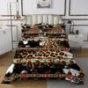 Erosebridal Cowhide Coverlet Set Brown Leopard Print Bedspread,Western Quilted Twin Exotic Aztec Cow Print Quilt Set,Farmhouse Wild Animal Skin Room Decor Cowboys Gifts for Men view 2