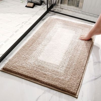 HUHJYUGE Bathroom Rugs Washable Non Slip 20x31in, Bathroom Rug Mat, Extra Soft and Absorbent, Microfiber Dries Quickly Shaggy Ombre Bath Mat, for Tub, Shower, and Bath Room