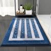 Bathroom Rugs Non Slip Striped 24x35in, Bathroom Rug Mat Rectangle Extra-Soft, Bath Mat Super Absorbent, Bath Carpet Washable Dries Quickly, for Bathroom Floor, Bath Door Mat view 1