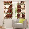 Erosebridal Cowhide Curtains Western Blackout Curtains 104"X63",Brown Highland Cow Print & Drapes Exotic Aztec Diamond Window,Farm Animals Bull Cattle Skin Room Decor Cowboys Gifts for Women view 4