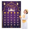 Ramadan Calendar 2025 Ramadan Decorations for Home Eid Activities for Kids Reusable Ramadan Decor Eid Mubarak Poster Ramadan Advent Calendar Decorations for Home Wall view 1