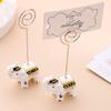 FOMIYES Elephant Table Number Holders Multi-Purpose Memo Holders Card Clip for Decor view 2