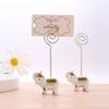 FOMIYES Elephant Table Number Holders Multi-Purpose Memo Holders Card Clip for Decor view 3