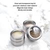 4Pcs Magnetic Spice Jars for Refrigerator, Stainless Steel Spice Tins with Label Seasoning Storage Container with Clear Shaker Lid Kitchen Organization view 4
