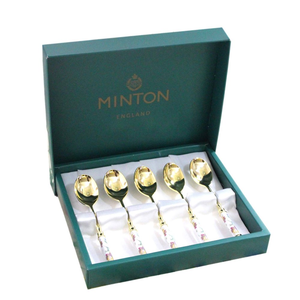 Castle Enterprise Haddon Hall Tea Spoon, Set of 5, Made in Japan, Gift Packaging