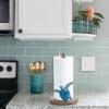 Turtle Paper Towel Holder - Coastal Decor Home Beach House Gift Sea Turtle Gifts for Women Bathroom Decor Unique Funny Cute Cool Paper Towel Holder Stand Kitchen Counter Beach Themed Accessories Stuff view 2