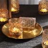 36 Pcs Gold Votive Candle Holders, Tealight Candle Holder Glass for Table Centerpieces, Gold Candle Holders for Wedding Decor, Bridal Shower & Home Parties Supplies Decor view 1