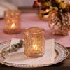 36 Pcs Gold Votive Candle Holders, Tealight Candle Holder Glass for Table Centerpieces, Gold Candle Holders for Wedding Decor, Bridal Shower & Home Parties Supplies Decor view 4