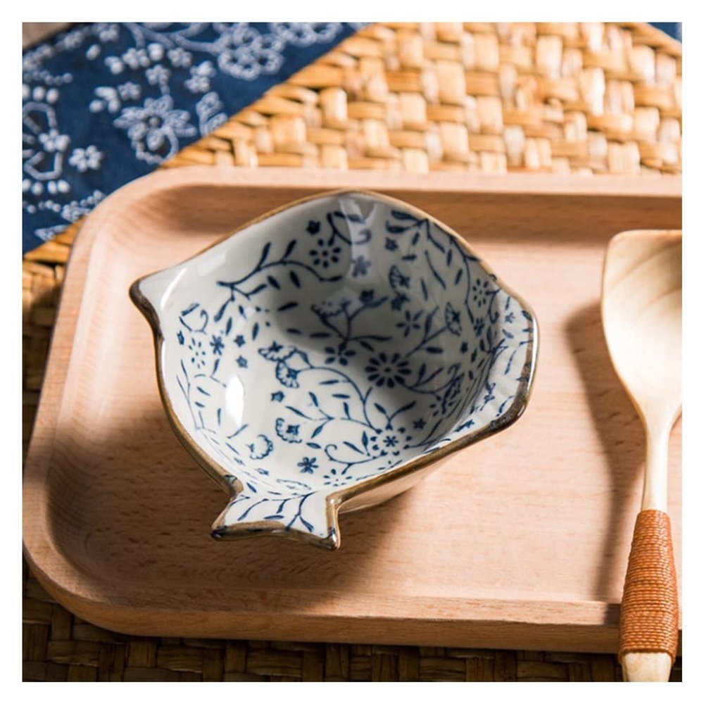 Snack Bowls Appetizer Dish Spice Bowl Creative Dipping Bowl Ceramic Soy Sauce Kitchen Tableware Snack Dish Snack & Dip Bowls (Color : 2)