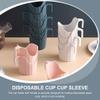 6pcs Anti-scalding Cup Sleeves Paper Cup Sleeves for Hot Drinks Holder Cradle Multipurpose Carrier view 3