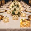 Gold Crystal Tealight Candleholders - Pack of 20 Tea Lamp Candle Holders view 2