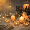 Gold Crystal Tealight Candleholders - Pack of 20 Tea Lamp Candle Holders view 3