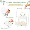 AerWo Wedding Guest Book Alternative, Guest Book Wedding Reception, Acrylic Guest Book Drop Box with Stand, Plywood Box, 100 Wooden Hearts and Marker Pen, Wedding Signs for Ceremony and Reception view 4
