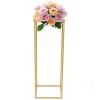 DYRABREST Vase Column Stand Wedding Flower Rack Decorative Wedding Columns Pillars Detachable Decorative Gold Flower Display Rack Stand for Wedding Decorations, Reception Decor etc. (1PC x 27.56Inch) view 1