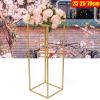 DYRABREST Vase Column Stand Wedding Flower Rack Decorative Wedding Columns Pillars Detachable Decorative Gold Flower Display Rack Stand for Wedding Decorations, Reception Decor etc. (1PC x 27.56Inch) view 3