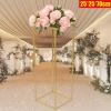 DYRABREST Vase Column Stand Wedding Flower Rack Decorative Wedding Columns Pillars Detachable Decorative Gold Flower Display Rack Stand for Wedding Decorations, Reception Decor etc. (1PC x 27.56Inch) view 4