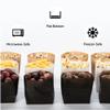 Restaurantware Bag Tek 4.3 x 2.5 x 3.8 Inch Treat Bags 100 Sturdy Take Out Bags - Flat Bottom Microwavable Sepia Newsprint Paper Snack Bags Freezable Great For Restaurants Cafes And Bakeries view 4