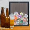 GraduationMall 11x14 Top Loading Shadow Box Frame with HD Glass,Wood Display Case with Slot,1.25 inches Interior Depth,Ideal for Wine Bottle Caps,Tickets,Shells,Stamps and More,Black view 2