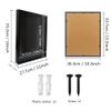 GraduationMall 11x14 Top Loading Shadow Box Frame with HD Glass,Wood Display Case with Slot,1.25 inches Interior Depth,Ideal for Wine Bottle Caps,Tickets,Shells,Stamps and More,Black view 3