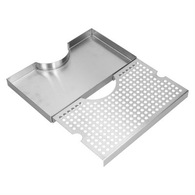 Alvinlite Bar Drip Tray Keep Bar Non Rusting Easy to Clean Sturdy Stainless Steel Keg Beer Tower Drip Tray for Bar Restaurant