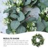 1pc Simulated Eucalyptus Garland Wreath for Home Decor Vibrant and Lifelike Hanging Decoration for Doors Walls and Party Layouts view 2