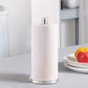 Paper Towel Holder countertop, Free-Standing Kitchen roll Holder for Kitchen Bathroom, Paper Towel Holder Stand Dispenser with Stainless Base Fits Standard (Silver) view 4