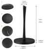 Paper Towel Holder countertop, Free-Standing Kitchen roll Holder for Kitchen Bathroom, Paper Towel Holder Stand Dispenser with Stainless Base Fits Standard (Black) view 2