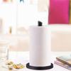 Paper Towel Holder countertop, Free-Standing Kitchen roll Holder for Kitchen Bathroom, Paper Towel Holder Stand Dispenser with Stainless Base Fits Standard (Black) view 4