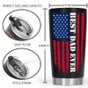 AREOK Fathers Day Gift for Dad from Daughter Son Kids - Best Dad Ever Nutrition Facts Tumbler Birthday Gifts, Fathers Day Coffee Tumbler Cup, 20 OZ view 4