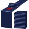 12 Pack Navy Blue Satin Table Runner 12 x 108 Inch Long Premium Table Runners for Wedding Party Events Decoration, Birthday Parties, Banquets Decorations, Graduations, Engagements view 1