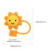 6 Pcs Straw Covers Silicone Straw Caps Reusable Drinking Tips Lids Toppers for Home Office view 3