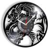 12 Inch Wall Clock China Loong Dragon Vinyl Record Wall Clock Eastern Cultures Home Decor Disk Crafts Silent Watch view 1
