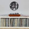 12 Inch Wall Clock China Loong Dragon Vinyl Record Wall Clock Eastern Cultures Home Decor Disk Crafts Silent Watch view 3