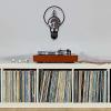 12 Inch Wall Clock Light Bulb Design Vinyl Record Wall Clock Incandescent Living Room Industrial Decor Modern Silent Quartz Watch view 3