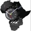 12 Inch Wall Clock Africa Animals Wildlife Nature Giraffe Vinyl Wall Clock Art Nursery Wall Decor Hanging Vinyl Record Time Clock Unique Gift view 2