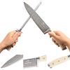 Knife Set, 14 Pieces Damascus Kitchen Knife Set with Block, ABS Ergonomic Handle for Chef Knife Set, Knife Sharpener and Kitchen Shears, Knife Block Set for Chopping, Slicing & Cutting view 3