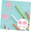 2 Pcs Straw Covers Silicone Straw Caps Lids for Home Office (Pink) view 3