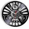 12 Inch Wall Clock Rock Hand Sign Wall Art Wall Clock Music Room Wall Decor Vinyl Record Clock Rock Music Lover Guitar Players Gift Guitar Ornament view 1
