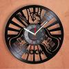 12 Inch Wall Clock Rock Hand Sign Wall Art Wall Clock Music Room Wall Decor Vinyl Record Clock Rock Music Lover Guitar Players Gift Guitar Ornament view 3