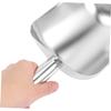 Zerodeko Stainless Steel Double Mouth Ice Scoop Multi-purpose Shovel for Coffee Beans Flour and More Easy to Clean Compact for Everyday Use view 4