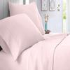 British Linen's - 100% Egyptian Cotton Duvet Cover Set, 3 Piece Luxury Soft Comforter Bedding Set with Zipper Closure & 400 Thread Count Quilt Cover Sets - Pink Solid, Twin. view 3