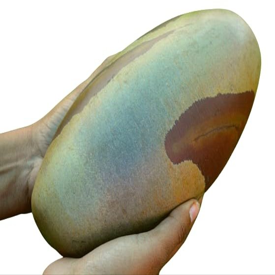 8" Special Shiva Lingam is a Symbol Made from a Sacred Hindu Stone Found in The Narmada River in Western India (Style 3) 029